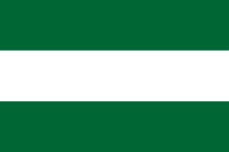 Bandera de Andalucía sin escudo