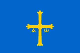 Bandera de Asturias para uso distinto de su colocación en mástil