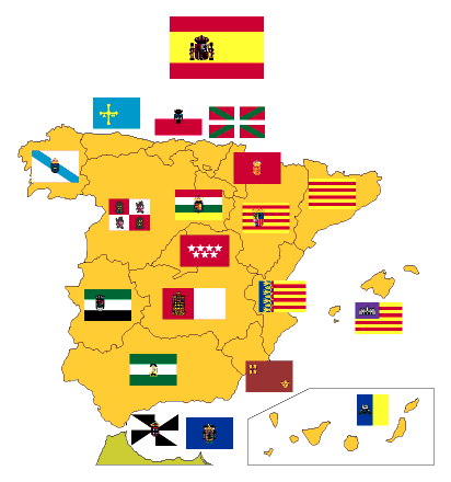 Banderas y de las comunidades autónomas – Sociedad Española de Vexilología